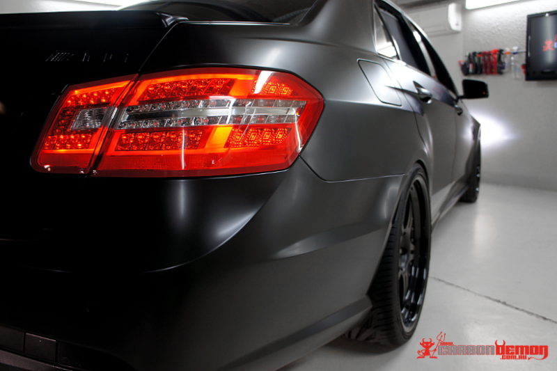Nissan GT-R Satin Black Wrap AMG E63 Satin Black