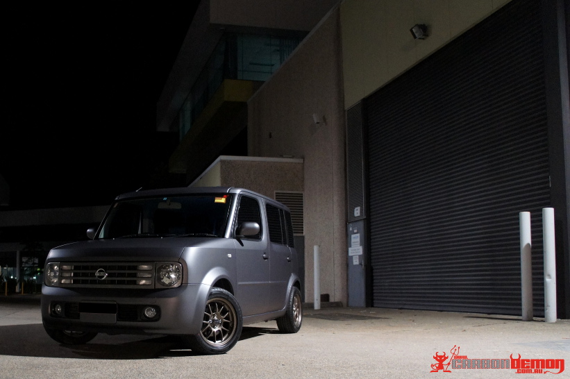 Matte Gray Vinyl Wrap - Nissan Cube 3M M261 Vinyl Wrap