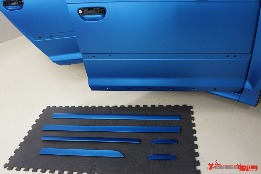 Audi S3 Matte Blue Vinyl Wrap (4)