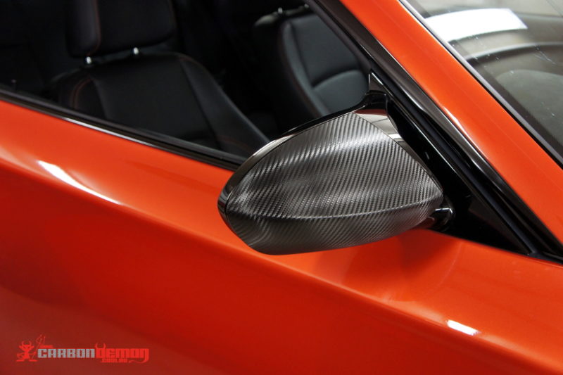 BMW 1M carbon fibre vinyl mirror wrap BMW 1M carbon fibre vinyl mirror wrap