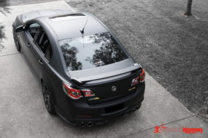 Holden VF2 matte black vinyl wrap