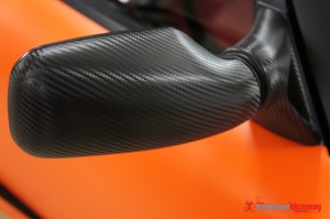 Lotus Elise carbon fibre vinyl wrap mirrors