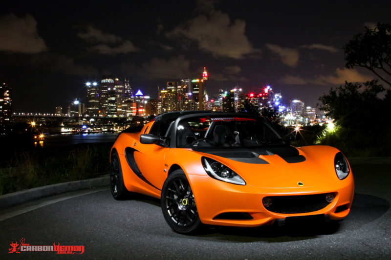 Lotus Elise matte orange vinyl wrap Lotus Elise matte orange vinyl wrap