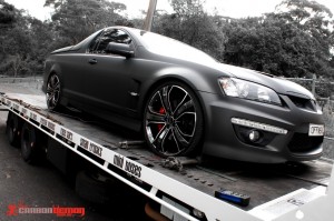 Matte Black Vinyl Wrap on Maloo from Darwin