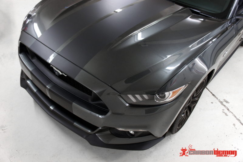 Mustang matte black stripes Mustang matte black stripes