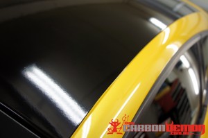 Megane RS 808 Gloss Black Vinyl Roof Car Wrap