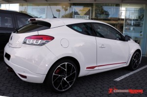 Megane RS265 red stripe