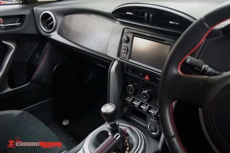 Toyota 86 Brushed black interior trim vinyl wrap Toyota 86 Brushed black interior trim vinyl wrap