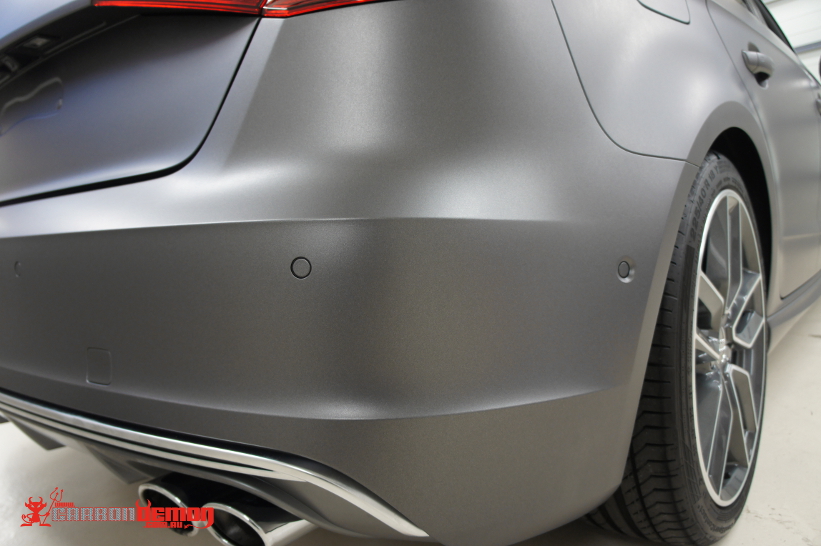 Audi matte grey vinyl wrap