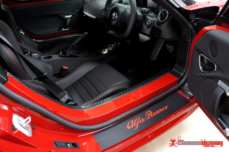 Alfa 4C sill protector Alfa 4C protector decal
