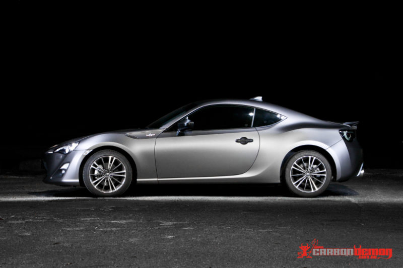Toyota 86 gun metal matte vinyl wrap Toyota 86 matte vinyl wrap