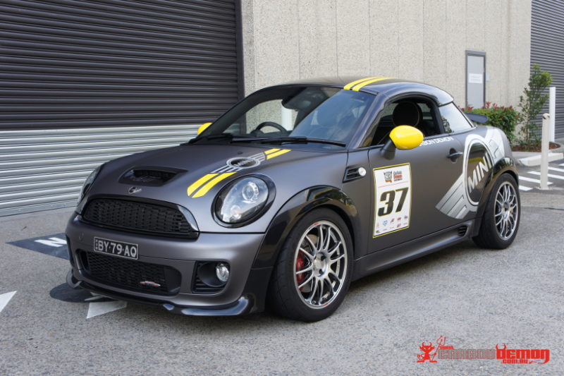 Mini JCW matte grey vinyl wrap Mini JCW matte grey vinyl wrap