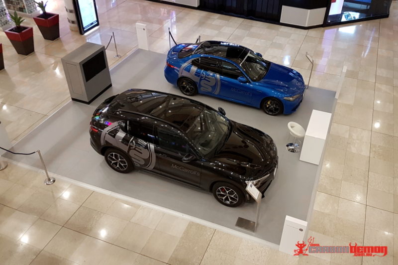 Alfa Romeo display cars Alfa Romeo decal