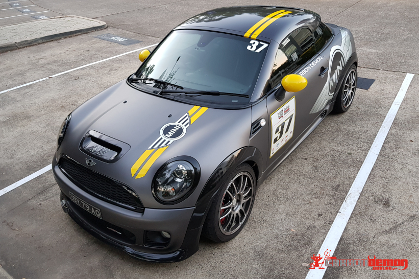 Mini JCW Custom Livery Vinyl Wrap – Carbon Demon